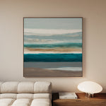 Abstract 1393 Canvas Art 60 x 60 cm / Black