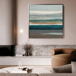 Abstract 1393 Canvas Art 60 x 60 cm / Black
