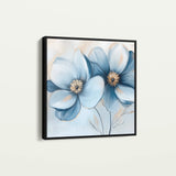 Floral 1393 Canvas Art 60 x 60 cm / Black
