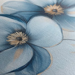 Floral 1393 Canvas Art 60 x 60 cm / Black