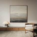 Abstract 1394 Canvas Art 60 x 60 cm / Black