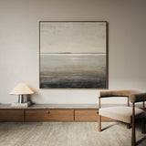Abstract 1394 Canvas Art 60 x 60 cm / Black