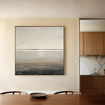 Abstract 1394 Canvas Art 60 x 60 cm / Black