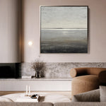 Abstract 1394 Canvas Art 60 x 60 cm / Black