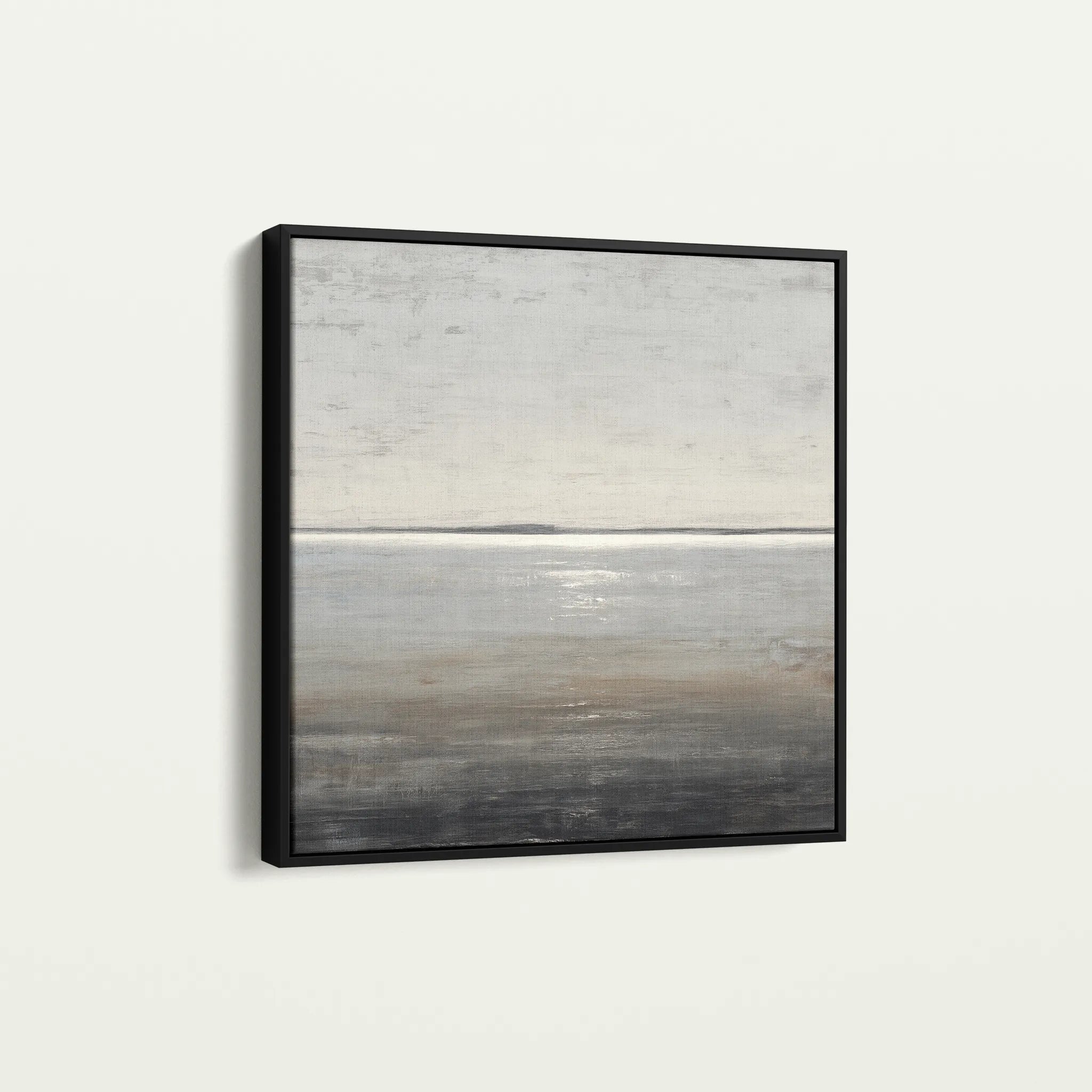 Abstract 1394 Canvas Art 60 x 60 cm / Black