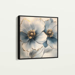 Floral 1394 Canvas Art 60 x 60 cm / Black