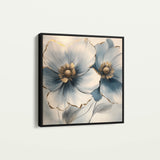 Floral 1394 Canvas Art 60 x 60 cm / Black