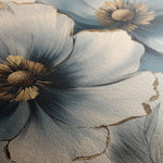 Floral 1394 Canvas Art 60 x 60 cm / Black