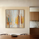 Abstract 1395 Canvas Art 60 x 60 cm / Black