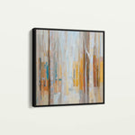 Abstract 1395 Canvas Art 60 x 60 cm / Black