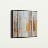 Abstract 1395 Canvas Art 60 x 60 cm / Black
