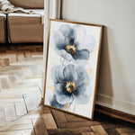 Floral 1395 Canvas Art 60 x 40 cm / Black