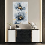 Floral 1395 Canvas Art 60 x 40 cm / Black