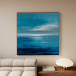 Abstract 1396 Canvas Art 60 x 60 cm / Black