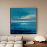 Abstract 1396 Canvas Art 60 x 60 cm / Black