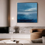 Abstract 1396 Canvas Art 60 x 60 cm / Black