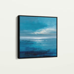 Abstract 1396 Canvas Art 60 x 60 cm / Black