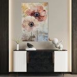 Floral 1396 Canvas Art 60 x 40 cm / Black
