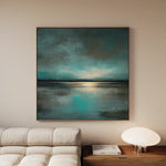 Abstract 1397 Canvas Art 60 x 60 cm / Black