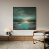 Abstract 1397 Canvas Art 60 x 60 cm / Black