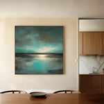 Abstract 1397 Canvas Art 60 x 60 cm / Black