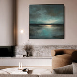 Abstract 1397 Canvas Art 60 x 60 cm / Black