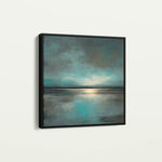 Abstract 1397 Canvas Art 60 x 60 cm / Black