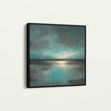 Abstract 1397 Canvas Art 60 x 60 cm / Black