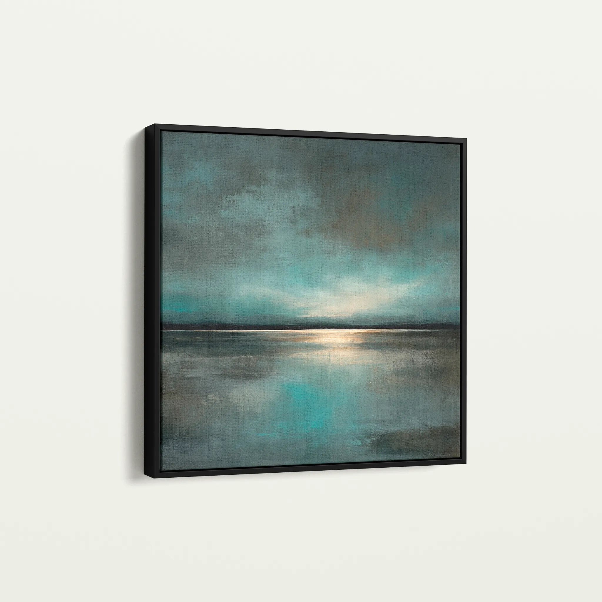 Abstract 1397 Canvas Art 60 x 60 cm / Black