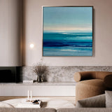 Abstract 1398 Canvas Art 60 x 60 cm / Black