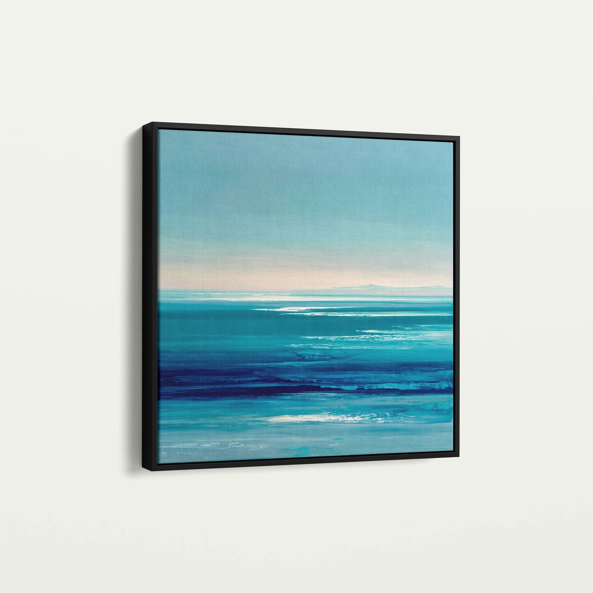 Abstract 1398 Canvas Art 60 x 60 cm / Black