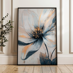 Floral 1398 Canvas Art 60 x 40 cm / Black