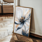 Floral 1398 Canvas Art 60 x 40 cm / Black