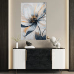 Floral 1398 Canvas Art 60 x 40 cm / Black