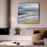 Abstract 1399 Canvas Art 60 x 60 cm / Black