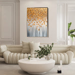 Floral 1399 Canvas Art 60 x 40 cm / Black