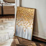 Floral 1399 Canvas Art 60 x 40 cm / Black