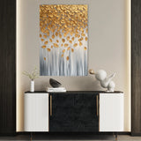 Floral 1399 Canvas Art 60 x 40 cm / Black