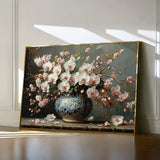 Floral 140 Canvas Art 60 x 40 cm / Black