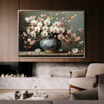 Floral 140 Canvas Art 60 x 40 cm / Black