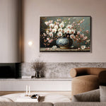 Floral 140 Canvas Art 60 x 40 cm / Black