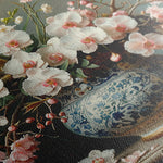 Floral 140 Canvas Art 60 x 40 cm / Black