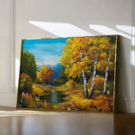 Landscape 140 Canvas Art 60 x 40 cm / Black