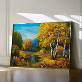 Landscape 140 Canvas Art 60 x 40 cm / Black