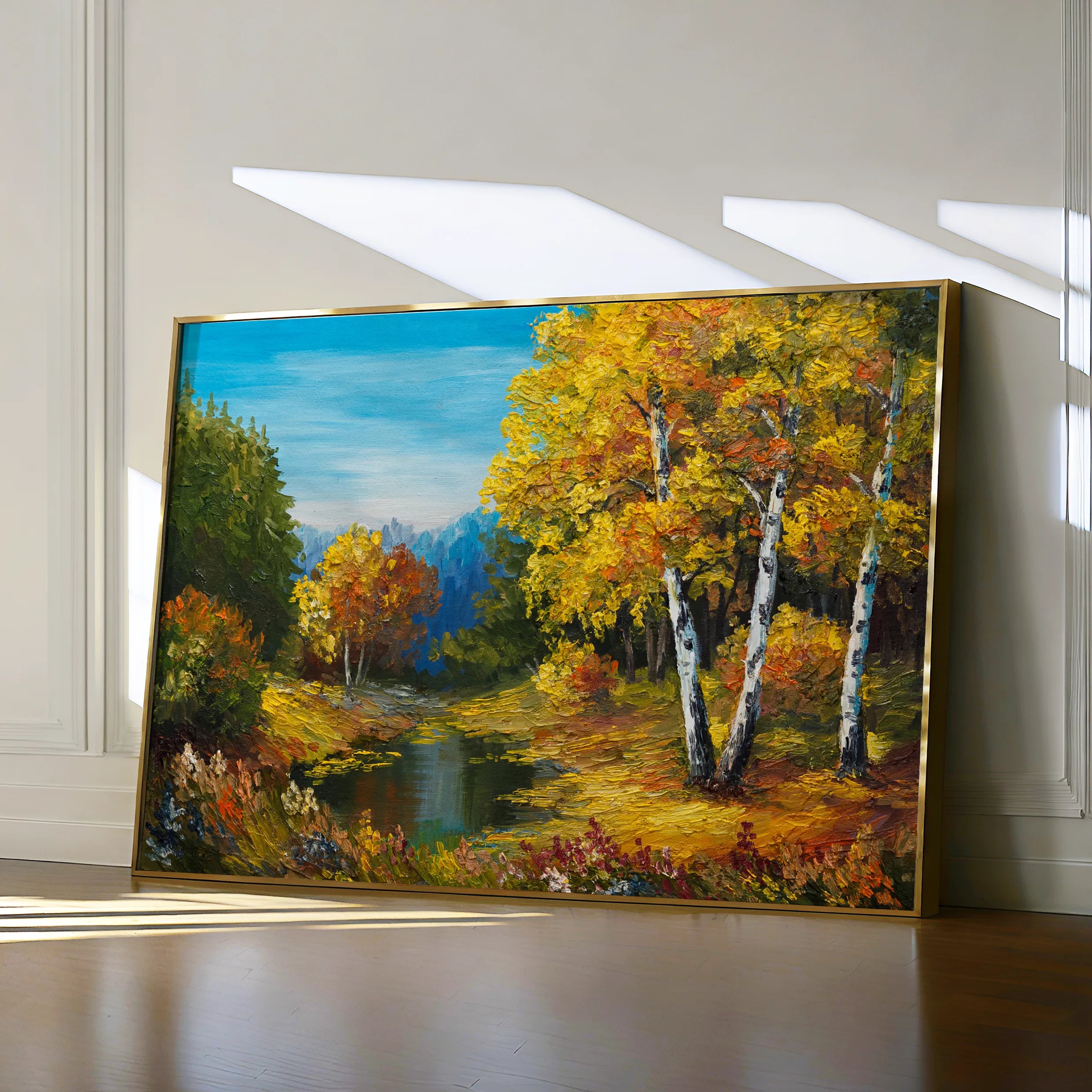 Landscape 140 Canvas Art 60 x 40 cm / Black