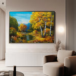 Landscape 140 Canvas Art 60 x 40 cm / Black