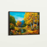 Landscape 140 Canvas Art 60 x 40 cm / Black