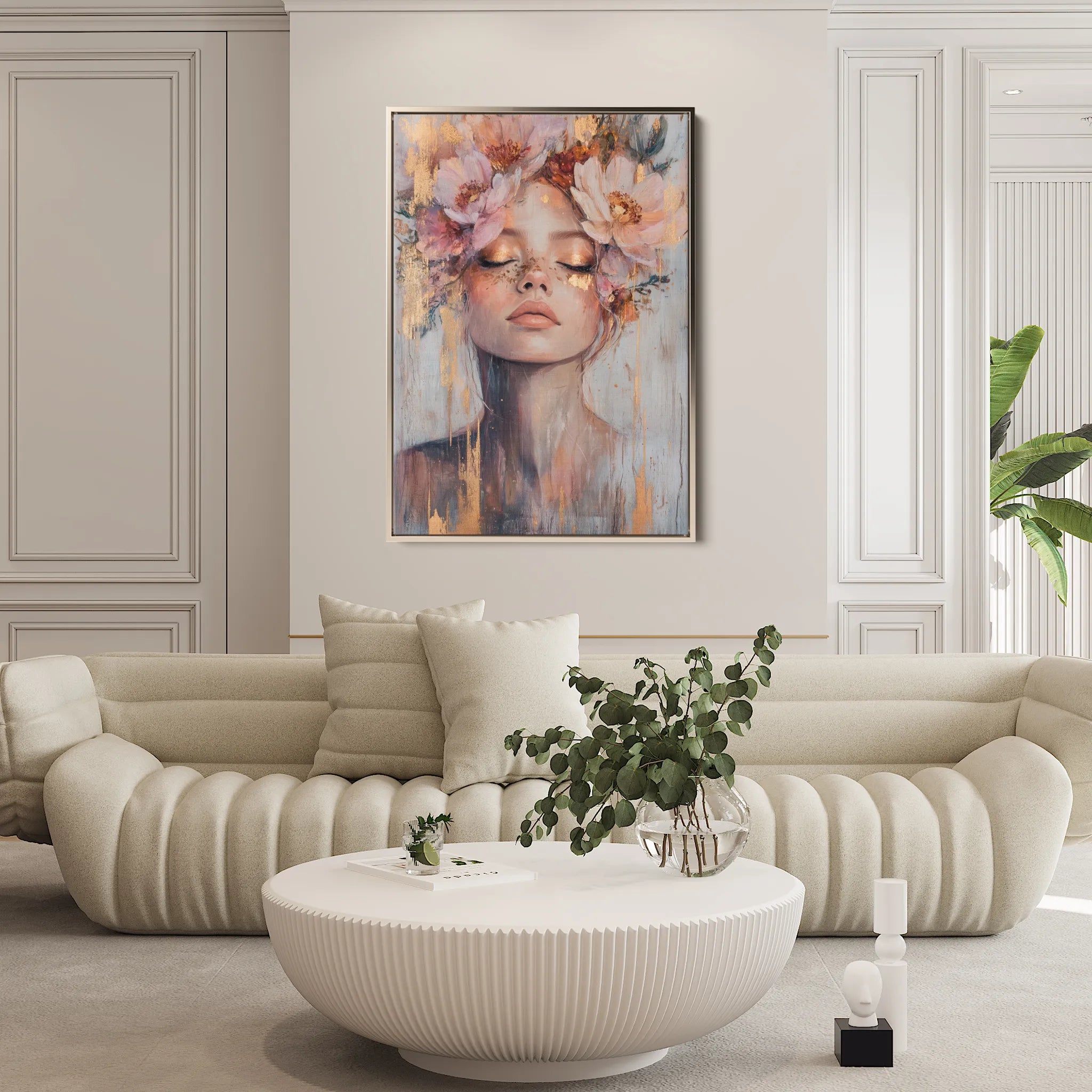 Portrait 140 Canvas Art 60 x 40 cm / Black