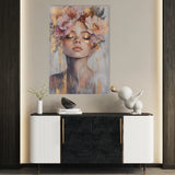 Portrait 140 Canvas Art 60 x 40 cm / Black
