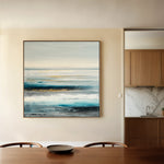 Abstract 1400 Canvas Art 60 x 60 cm / Black